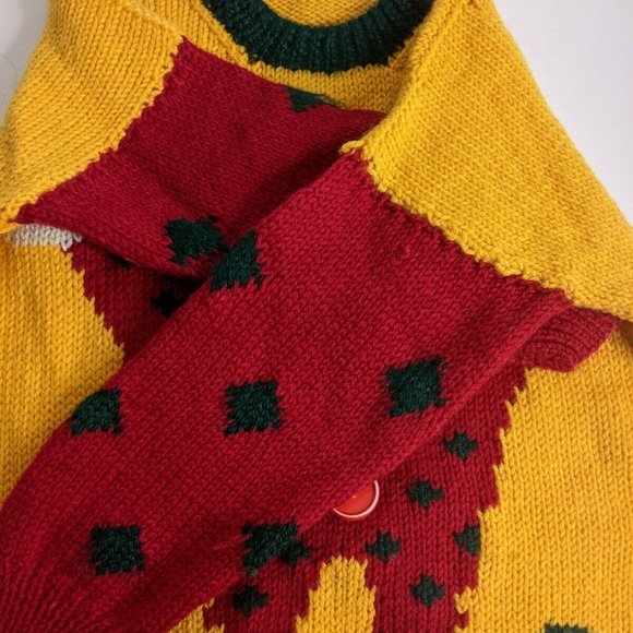 Hand knit wool clown jumper kids - Picture 5 of 6